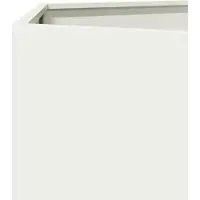 vidaXL Jardinière blanc hexagone 138x120x45 cm acier