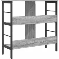 vidaXL Étagère Gris Sonoma 82 x 32 x 79 cm Bois d'ingénierie
