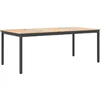 vidaXL Table de salle à manger Nature 200 x 100 x 75 cm Pin massif