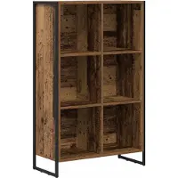 vidaXL Bibliothèque vieux bois 99,5 x 30 x 108,5 cm Bois composite