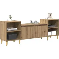 vidaXL Meubles TV 160 x 35 x 55 cm, imitation chêne artisanal, panneaux de particules