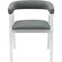 vidaXL - 2 chaises de salle à manger, bois massif d'hévéa, blanches, 54 x 57 x 73 cm