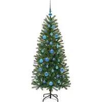 vidaXL Sapin de Noël artificiel avec 150 LED Vert 150 cm PE et PVC