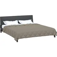 vidaXL Couverture d'été gris clair 240 x 260 cm microfibre