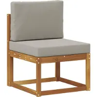 vidaXL Ensemble de canapés d'extérieur avec coussins 3 pièces Naturel et gris clair