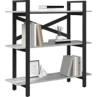 vidaXL Étagère Gris Sonoma 100 x 33,5 x 102 cm Bois d'ingénierie