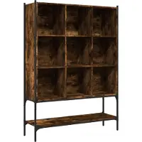 vidaXL Bibliothèque chêne fumé 102x30x141,5 cm bois d'ingénierie