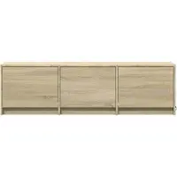 vidaXL Meuble TV en panneaux de particules imitation bois Sonoma