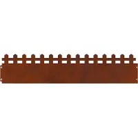 vidaXL Bordures de jardin, 30 pièces, 103 x 0,05 x 22 cm, acier résistant aux intempéries