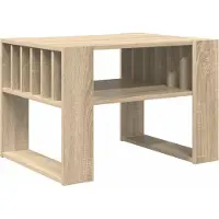 vidaXL Table basse en chêne Sonoma 66 x 49,5 x 45 cm Bois composite