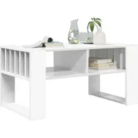 vidaXL Table basse blanche 92 x 49,5 x 45 cm Bois composite