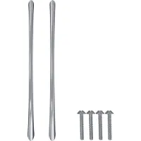 vidaXL poignée 1385 pcs argent 107 x 3,6 x 23 mm acier inoxydable