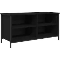 vidaXL Armoire TV noir imitation chêne 100 x 40 x 50 cm Bois composite