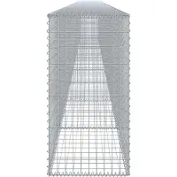 vidaXL Gabion avec couvercle 1000x50x100 cm Fer galvanisé