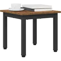 vidaXL Table basse en vieux bois 40 x 40 x 36 cm Bois composite