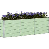 vidaXL Jardinière Vert 160 X 40 X 75 Cm Acier