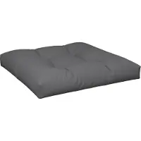 vidaXL Coussin de palette anthracite 80x80x12 cm tissu