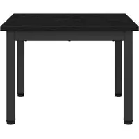 vidaXL Table basse noire imitation chêne 50 x 50 x 36 cm Bois composite