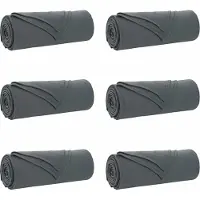 vidaXL Couvertures À Jeter 6 Pcs Gris Foncé 350 X 270 Cm Toison