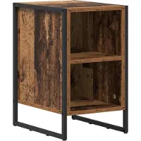 vidaXL Table de chevet Bois Ancien 39.5 x 30 x 50 cm Bois d'ingénierie