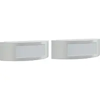 vidaXL Lampes murales extérieures 2 pcs. argent acier inoxydable