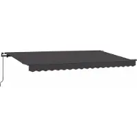 vidaXL , store enroulable anthracite, 400 x 200 cm, tissu