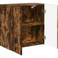 vidaXL Armoire TV murale Chêne fumé 59,5 x 31 x 60 cm