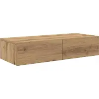 vidaXL Étagère murale avec tiroirs chêne artisanal bois d'ingénierie