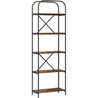 vidaXL Étagère Chêne fumé 60 x 30 x 183 cm Bois d'ingénierie