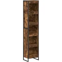 vidaXL Bibliothèque Chêne Fumé 80 x 30 x 155 cm Bois d'ingénierie