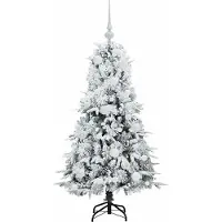 vidaXL Sapin de Noël Artificiel à Branches Articulées Blanc 120 cm