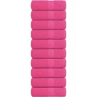 vidaXL Serviettes d'invité 10 pcs rose 30x50 cm 360 g/m² 100% coton