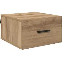 vidaXL Cabinet de chevet 2 pcs chêne artisanal 35 x 35 x 20 cm