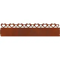 vidaXL Bordures de jardin, 10 pièces, 103 x 0,05 x 22 cm, acier résistant aux intempéries