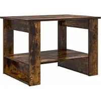 vidaXL Table basse Chêne fumé 72 x 50 x 50 cm Bois composite