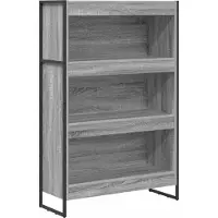 vidaXL Bibliothèque Gris Sonoma 80 x 30 x 155 cm Bois d'ingénierie