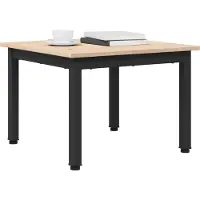vidaXL Table basse nature 50 x 50 x 36 cm Pin massif