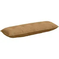 vidaXL Coussin de dossier Marron 140 x 50 cm Tissu velours côtelé