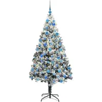 vidaXL Arbre de Noël artificiel, blanc, 180 cm