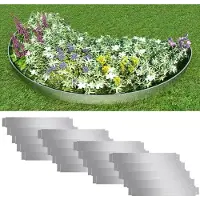 vidaXL Bordure de pelouse flexible Lot de 20 Acier galvanisé 100x14 cm