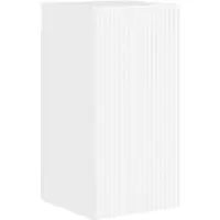 vidaXL Meuble mural pour télévision, 30 x 31 x 60 cm, blanc brillant, panneaux de particules