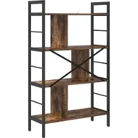 vidaXL Étagère Chêne fumé 75 x 30 x 123,5 cm Bois d'ingénierie