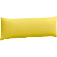 vidaXL Coussins de canapé 2 pcs Jaune clair 120 x 40 cm tissu