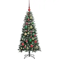vidaXL Arbre de Noël artificiel vert 120 cm PVC, plastique et acier