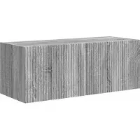 vidaXL Meuble TV , gris Sonoma, 78,5 x 31 x 29,5 cm, aggloméré