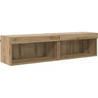 vidaXL Ensemble de meubles TV , 2 pièces, chêne Artisan, 60 x 30 x 30 cm, aggloméré