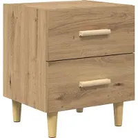 vidaXL Armoire de lit avec tiroir chêne artisanal 40 x 35 x 47.5 cm