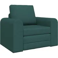 vidaXL Canapé-lit vert foncé 98 x 71 x 83 cm Tissu