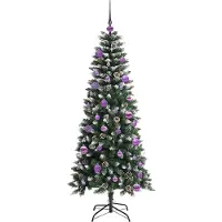 vidaXL Sapin de Noël artificiel avec 150 LED Vert 66 x 66 x 150 cm
