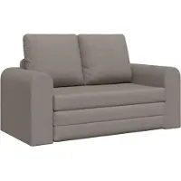 vidaXL Canapé-lit 60cm Tissu Taupe